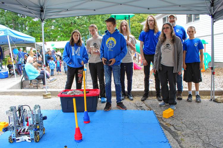 Robotics teams from around the region, including three regional 4-H teams, and Mascenic’s Mechanical Vikings, demonstrated their robots’ abilities at the Children’s Fair.