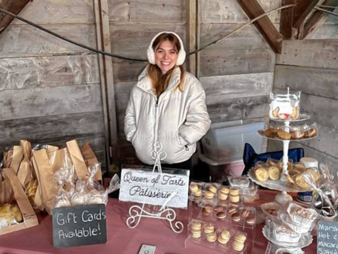 Christina Wormell with her Queen of Tarts patisserie business selling French pastries.
